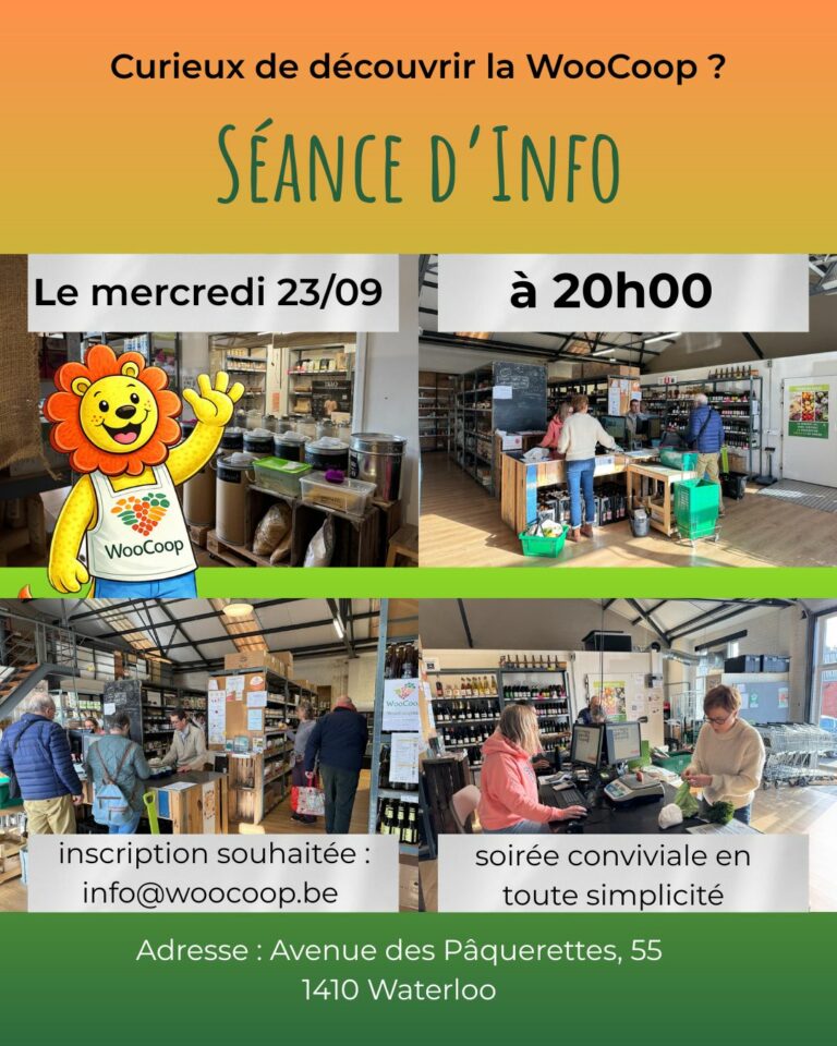 Séance d&rsquo;information à la Coopérative le 23 septembre 2026