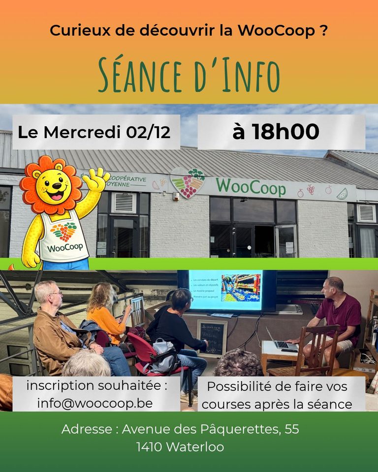 Seance d&rsquo;information à la WooCoop le 02 décembre
